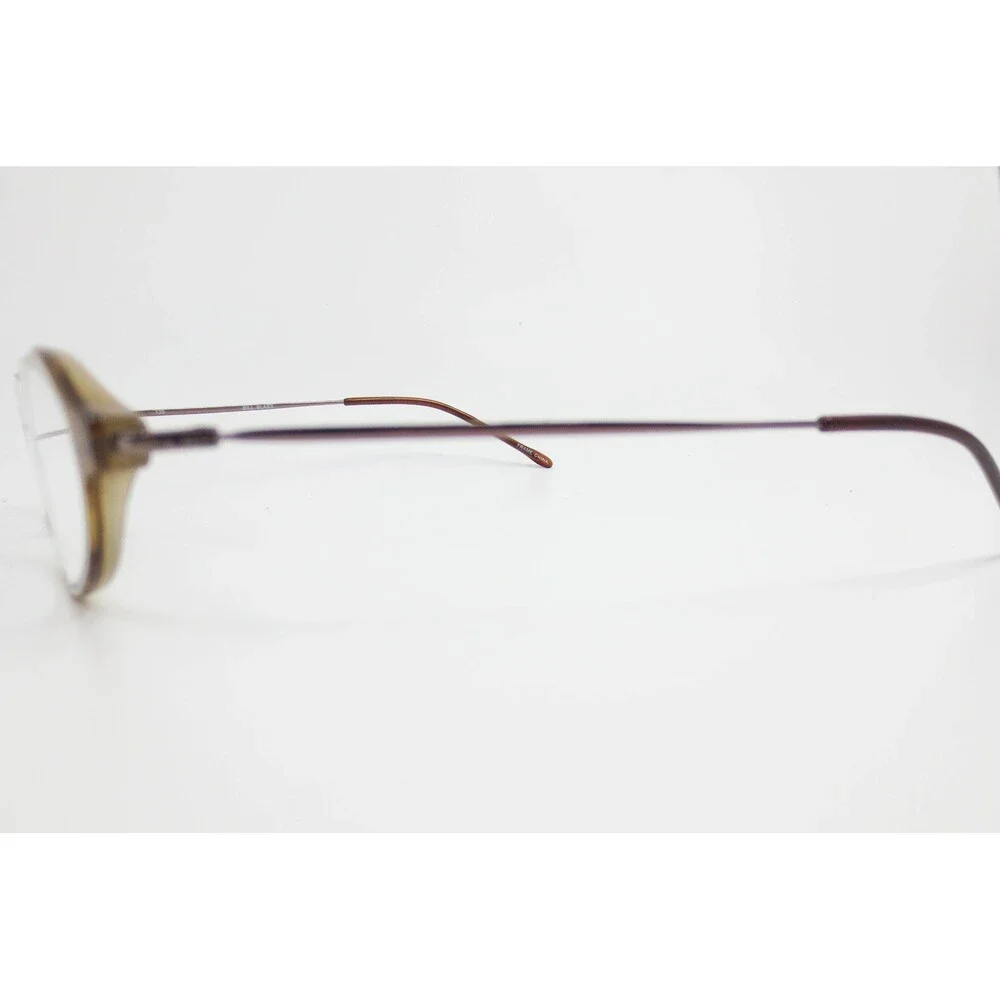Bill Blass BBE 45-1 Oval Tortoise Shell Eyeglasses Frames Brown Bronze 135mm